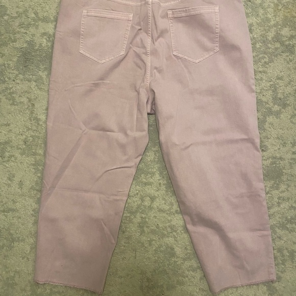 J Jill high rise straight leg crop denim lt. lilac 22R NWT - Picture 2 of 4